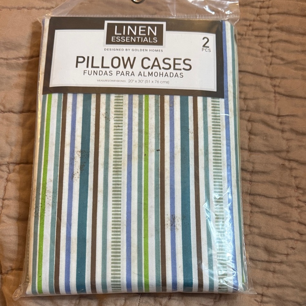 Essentials Multicolor Striped Pillowcases